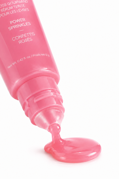 Power Sprinkles Lip Gloss – Strawberry Pink